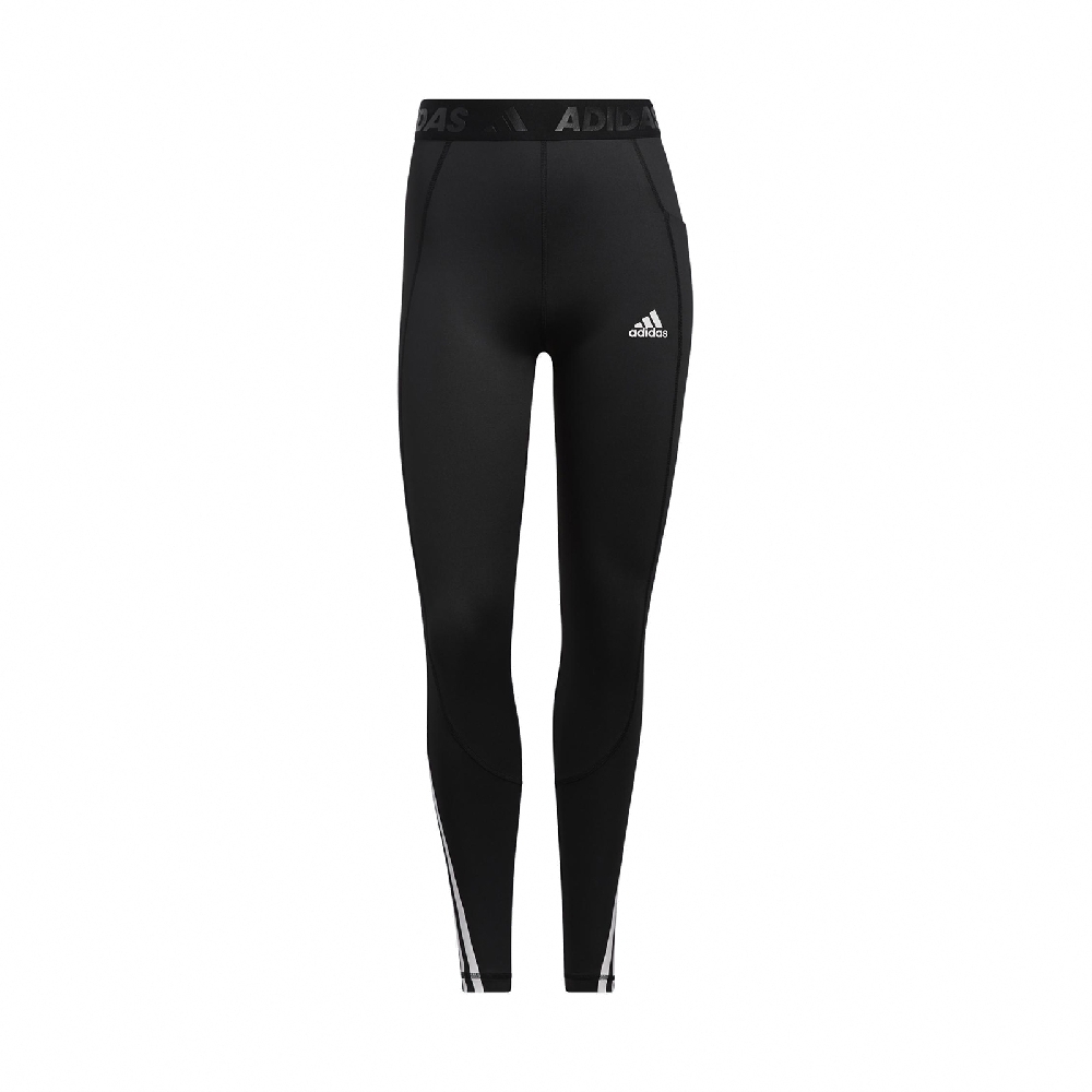 adidas 長褲 3-STRIPES Pants 女款 愛迪達 吸汗 緊身 高腰 口袋 內搭 黑 白 GR8248