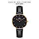 Daniel Wellington DW 手錶 Petite Sheffield 32mm爵士黑真皮皮革錶 DW00100168 product thumbnail 1