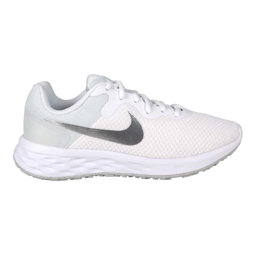 NIKE W REVOLUTION 6 NN女休閒運動鞋-慢跑 輕量 運動 DC3729-101 白銀