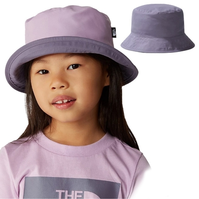 TNF 兒童 雙面防曬遮陽帽.漁夫帽.休閒圓盤帽_淺紫