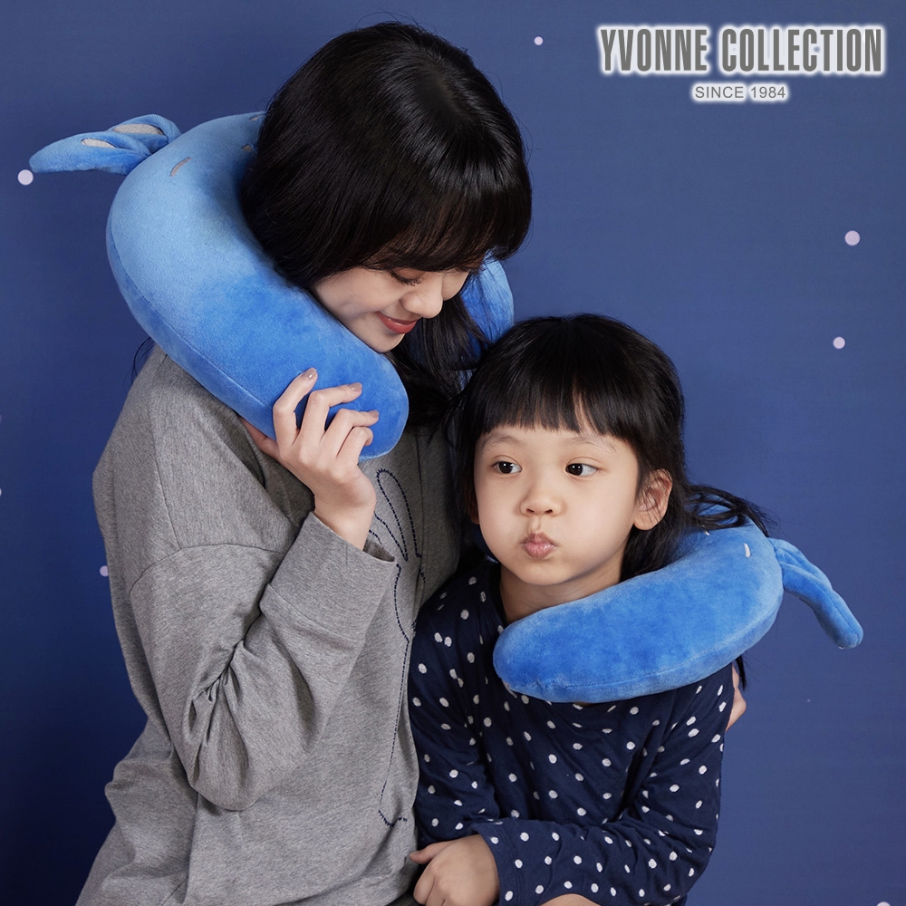 YVONNE 網路限定色｜兔子造型兒童頸枕-寶石藍