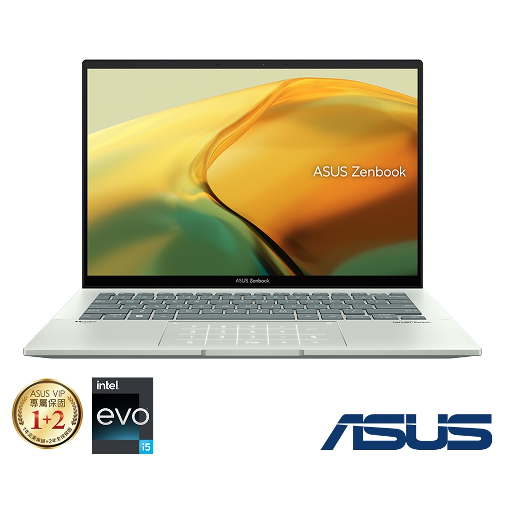 ASUS UX3402ZA 14吋2.5K筆電 (i5-1240P/16G/512GB/EVO/ZenBook 14/青瓷綠)