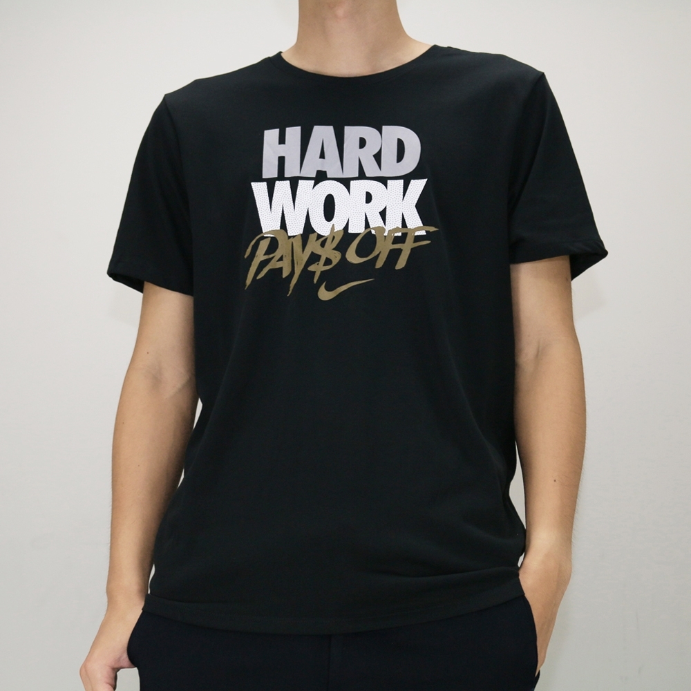 NIKE DRY TEE HARD WORK 男 短袖上衣 黑