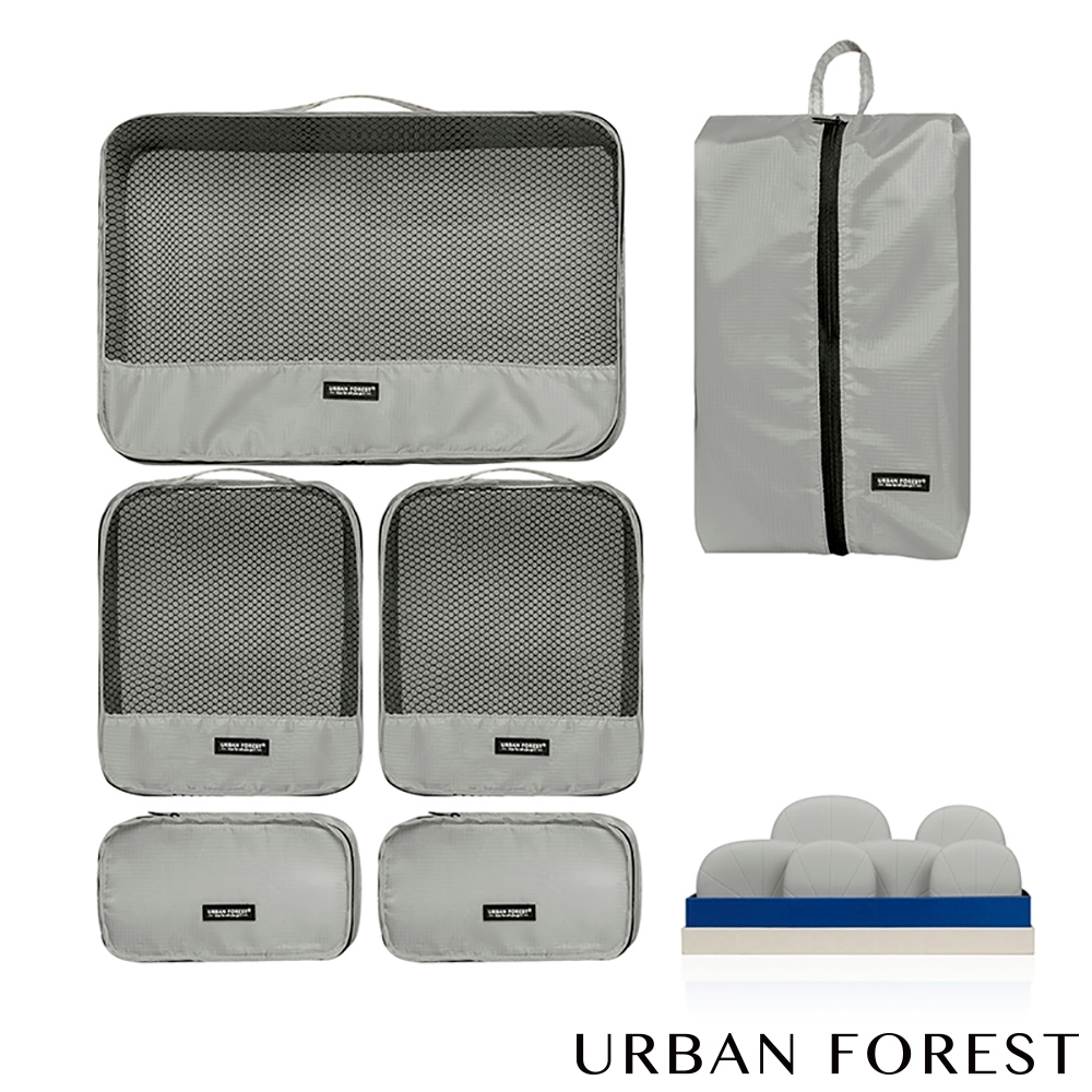 URBAN FOREST都市之森 樹-旅行收納袋6件組 (基本色) product image 1