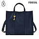 FOSSIL Carmen 真皮兩用手提包-海軍藍 ZB1820545 product thumbnail 1