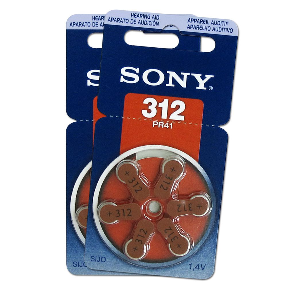 SONY PR41/S312/A312/312 空氣助聽器電池(2卡12入)