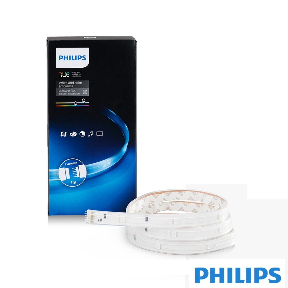 飛利浦 PHILIPS LIGHTING Hue無線智慧照明 LED彩色條燈(1米延伸)