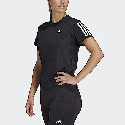 Adidas Own The Run Tee IC5188 女 短袖 上衣 亞洲版 運動 慢跑 路跑 反光 透氣 黑