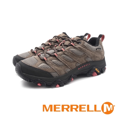 MERRELL(女)MOAB 3 GORE-TEX防水郊山健行鞋 女鞋-寬楦棕綠