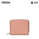 FOSSIL Logan 迷你多功能真皮RFID防盜短夾-玫瑰粉色 SL7923505 product thumbnail 1