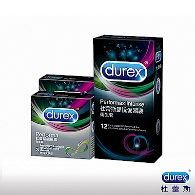 Durex 杜蕾斯-雙悅愛潮裝12入+飆風碼3入*2盒保險套