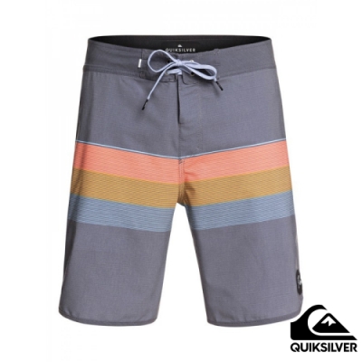 【QUIKSILVER】SEASONS BEACHSHORT 20吋衝浪休閒褲 黑灰