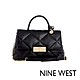 NINE WEST MARIAN 經典菱格金釦手提/斜背包-黑色(126620) product thumbnail 1