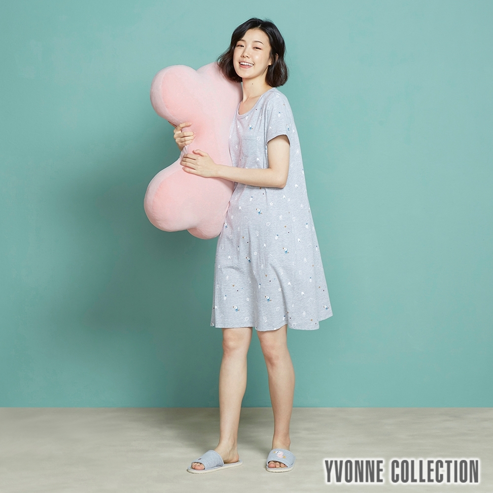 YVONNE COLLECTION 素面大骨頭抱枕(62公分)-珊瑚粉