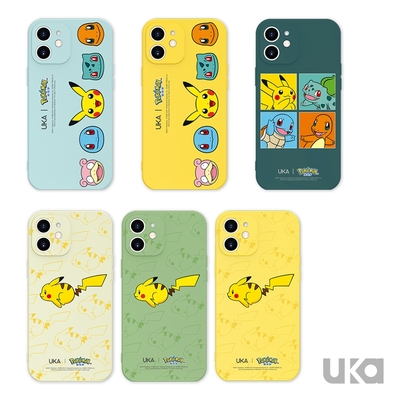 UKA 優加 iPhone 12 6.1吋 Pokemon寶可夢液態矽膠保護殼(6款)