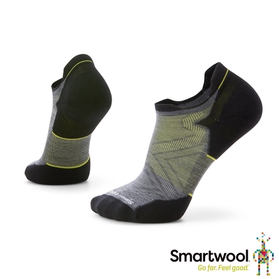 官方直營 Smartwool 機能跑步局部輕量減震踝襪 中性灰