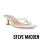 STEVE MADDEN-BRINNIE 細帶方頭夾腳涼跟鞋-米色 product thumbnail 1