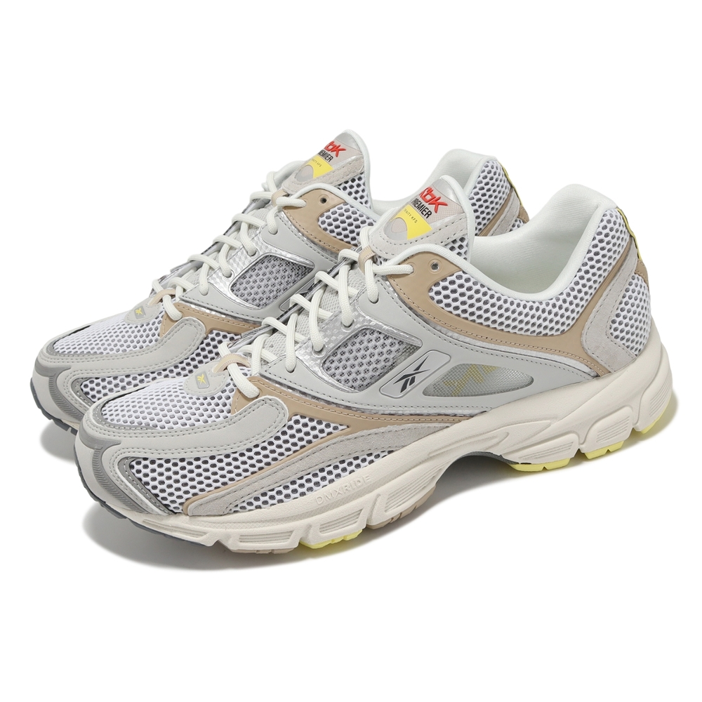 Reebok 慢跑鞋 RBK Premier Trinity KFS 男鞋 米白 灰 網布 拼接 緩衝 運動鞋 100074432