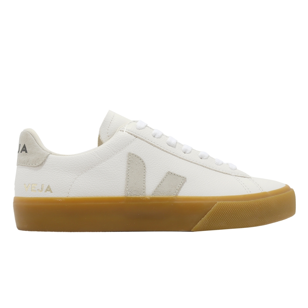 Veja 休閒鞋Campo Chromefree Leather 女鞋白灰皮革小白鞋膠底經典款