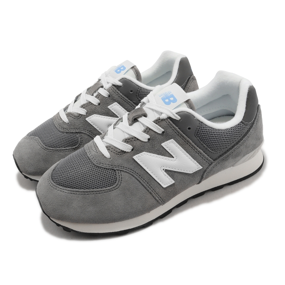 New Balance 休閒鞋 574 Wide 童鞋 大童 女鞋 寬楦 經典灰 復古 基本款 皮革 GC574HT1W