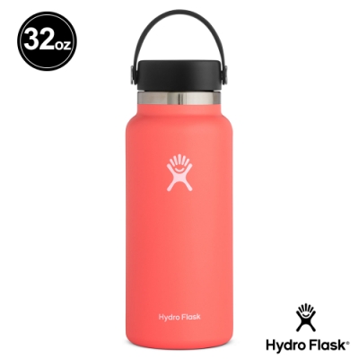 美國Hydro Flask 真空保冷/熱 寬口鋼瓶 946ml 木槿橘