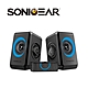 【SonicGear】quatro2強效低頻振膜 多媒體音箱_黑藍BL product thumbnail 1