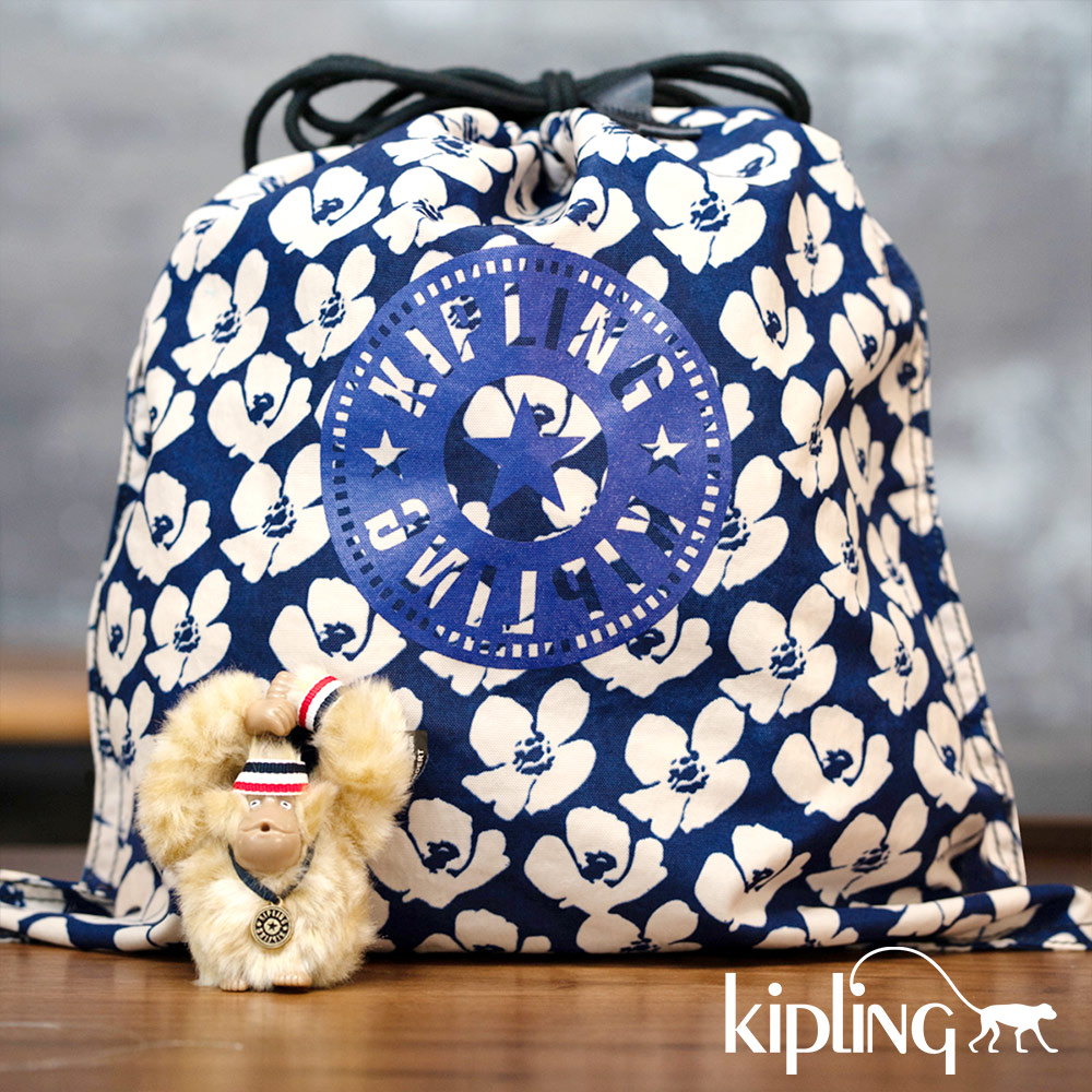 Kipling 手提包 夏日時光花卉印花-大