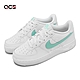 Nike 休閒鞋 Air Force 1 GS 女鞋 大童鞋 白 綠 皮革 經典 AF1 DV7762-104 product thumbnail 1