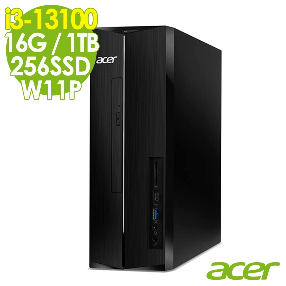 Acer 宏碁 AXC-1780 薄型電腦 (i3-13100/16G/1TB+256G SSD/W11P)