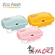 掌廚 HiCHEF EcoFresh 玻璃分隔 保鮮盒 1050ml 3入 黃+藍+粉色 product thumbnail 1