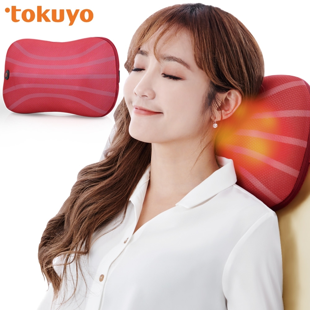 【限時回饋★超贈點5%】tokuyo 3D溫感揉壓按摩枕 TH-272 (按摩頸枕/腰枕)
