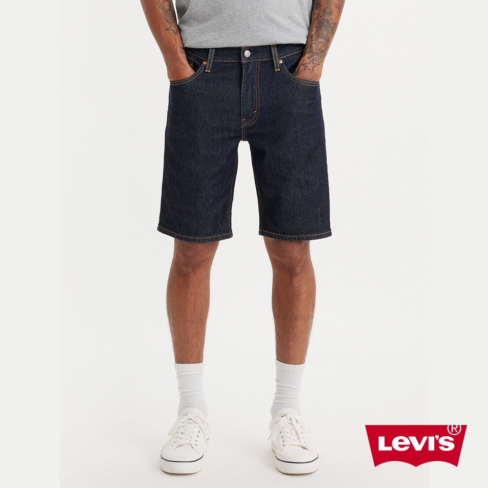 Levi's 405 低腰膝上彈性牛仔短褲 男生牛仔短褲 彈性牛仔褲