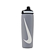 Nike 水壺 Refuel Water Bottle 24 oz 灰 白 可擠壓 單車 運動水壺 N100766608-624 product thumbnail 1