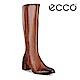ECCO SHAPE 35 BLOCK 經典優雅方跟全牛皮高筒靴 女-琥珀棕 product thumbnail 2