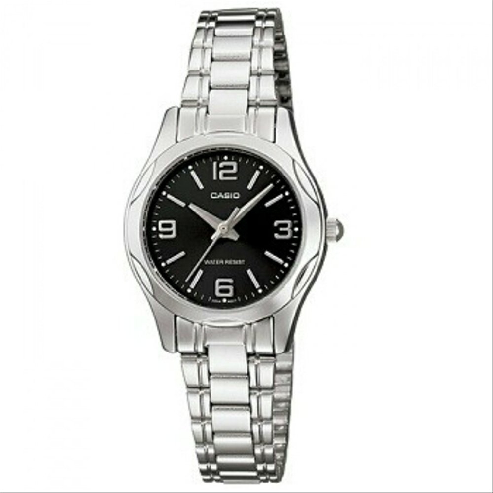 CASIO 時尚典雅服貼舒適腕錶(LTP-1275D-1A2)-數字黑面/25mm