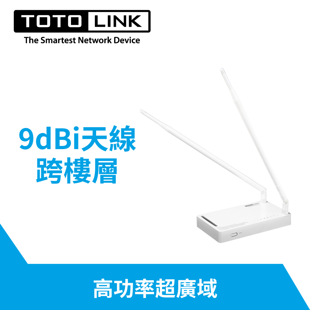 TOTOLINK 高功率極速廣域無線分享器N300RH