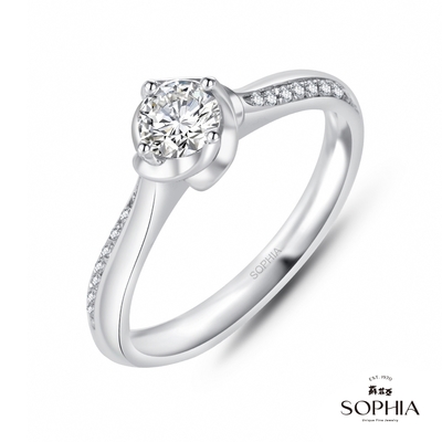 SOPHIA 蘇菲亞珠寶 - 約定30分 F/VS2 18K金 鑽石戒指