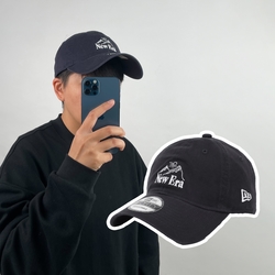 New Era 棒球帽 Mountain Logo Cap 藍 白 940帽型 可調式帽圍 刺繡 老帽 帽子 NE13957187