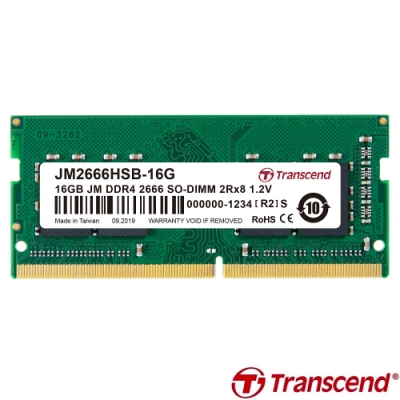 Transcend 創見 JetRam 16GB DDR4 2666 筆記型記憶體