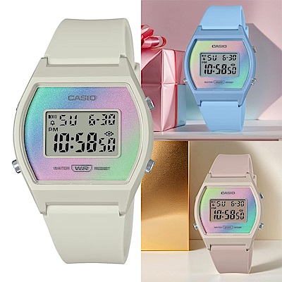 CASIO 卡西歐 粉彩漸層電子錶 女錶 LW-205H-多色任選