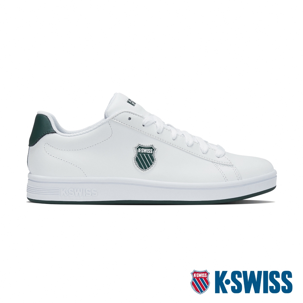 K-SWISS Court Shield時尚運動鞋-男-白/綠