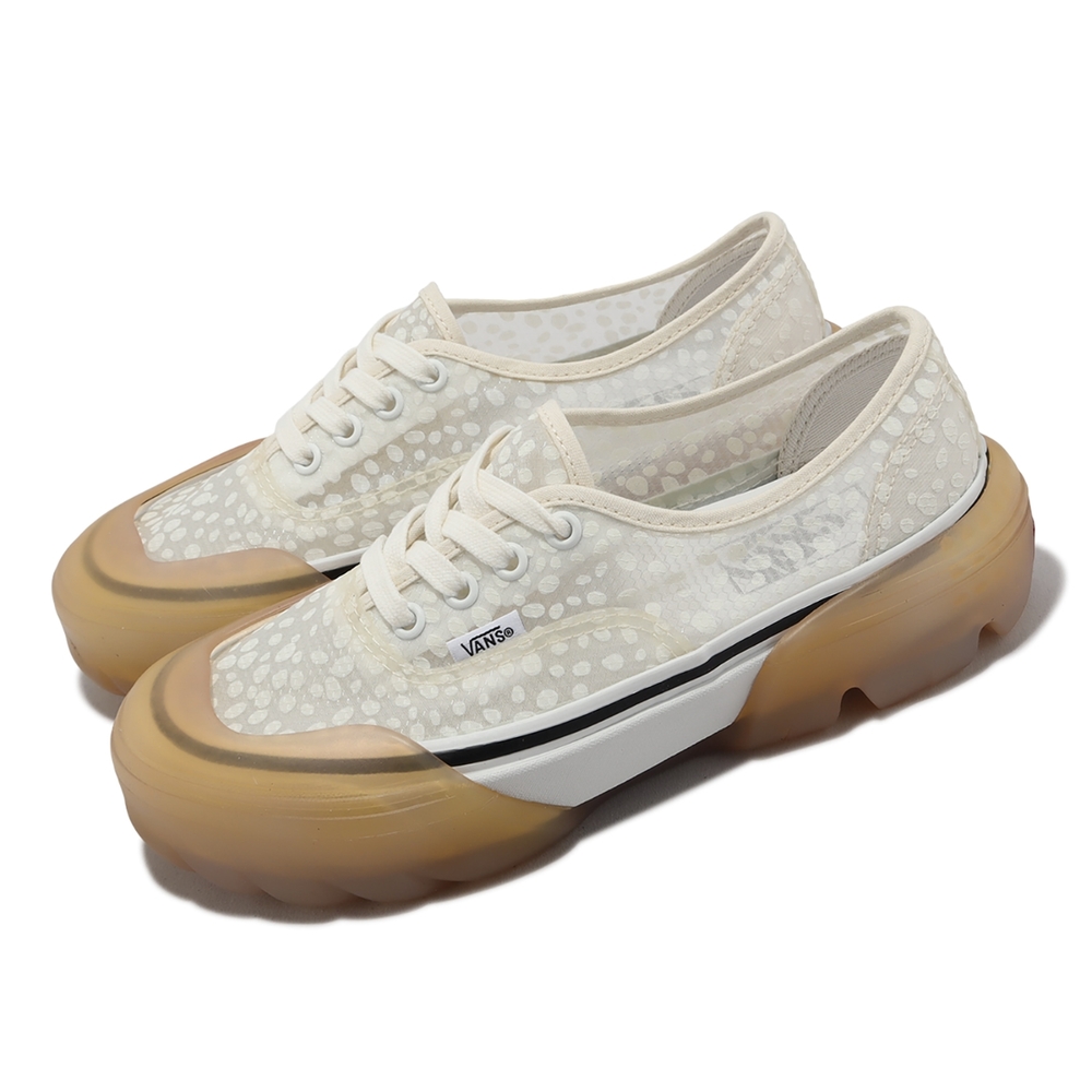 Vans 休閒鞋 Authentic Mesh 男鞋 女鞋 米白 半透明 點點 可拆卸大底 低筒 VN0A7Q5SAXK