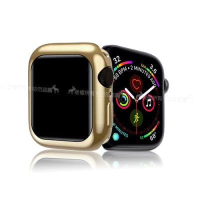 XUNDD 訊迪 Apple Watch 4 (44mm) 全包金屬色防摔軟殼 (銀河金)