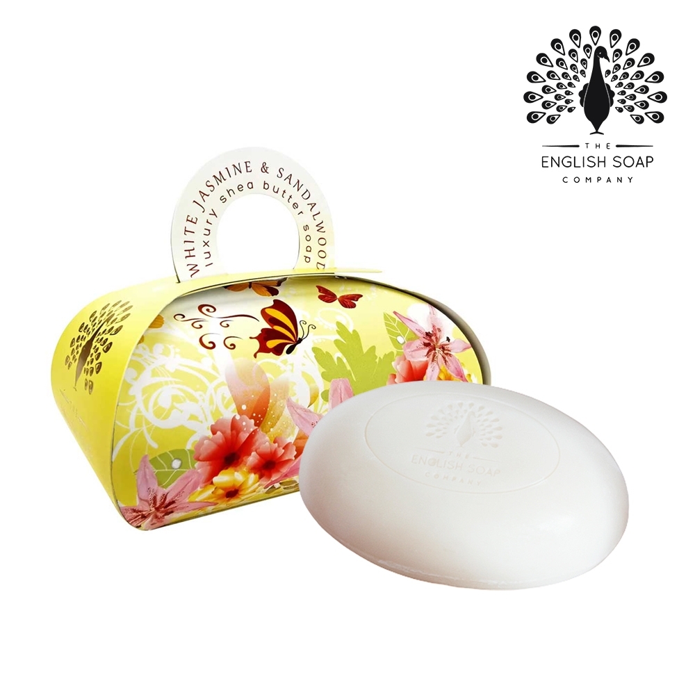 The English Soap Company 乳木果油植萃香氛皂-茉莉檀香 White Jasmine and Sandalwood 260g