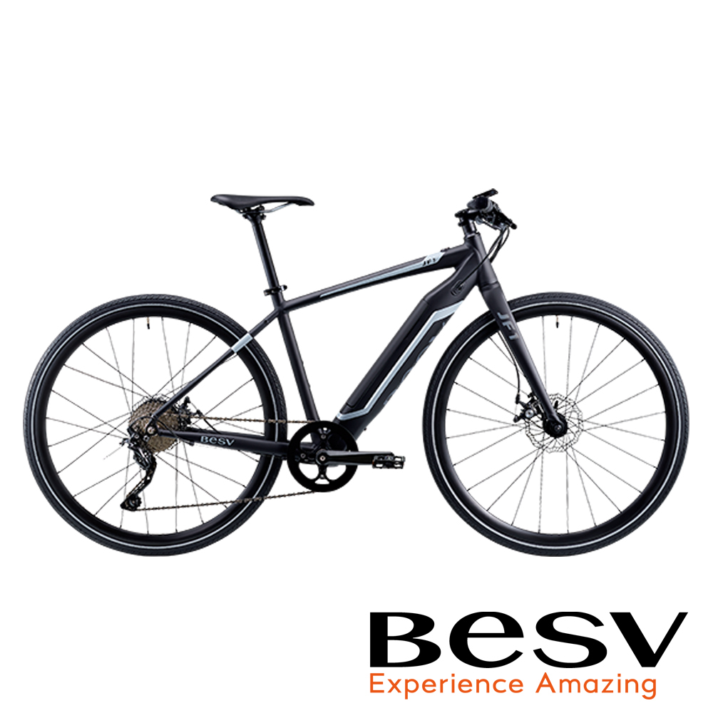 【超值】《BESV》JF1 平把公路車款智慧動能電動自行車E-BIKE 消光黑 - 電動腳踏車 - @網紅直播人氣商品