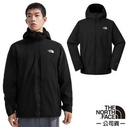 【The North Face】男 TWILIGHT 機能性WINDWALL防風防潑水保暖透氣連帽外套.夾克.風衣_89ZN-JK3 黑