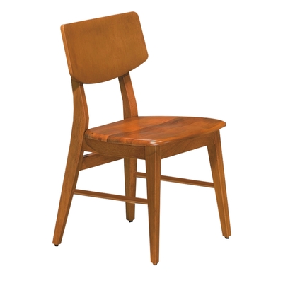 文創集 歐巴特 北歐風實木餐椅(二色可選＋單張出貨)-43x53x72cm免組