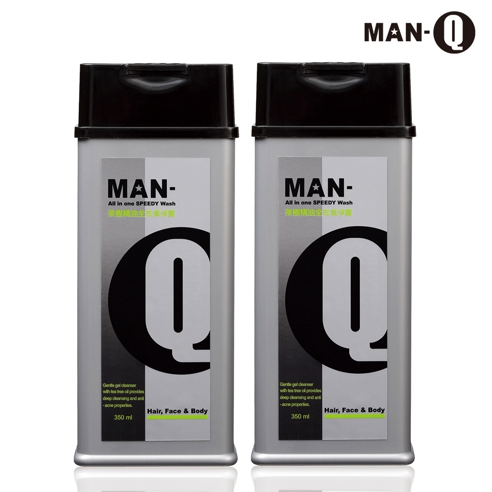 MAN-Q S1茶樹精油全效潔淨露x2入(350ml)