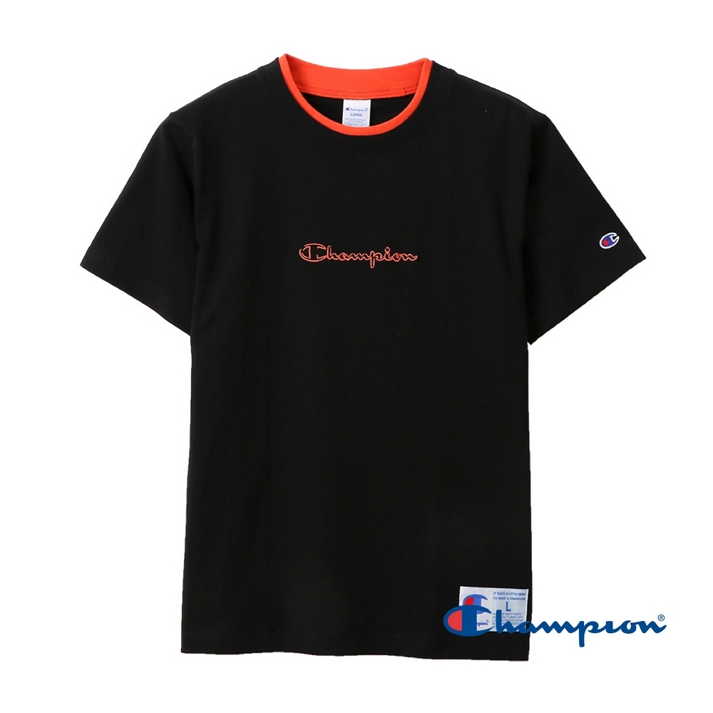 Champion AS刺繡字體短TEE(黑色)