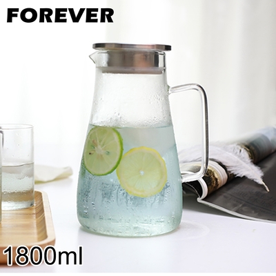 日本forever 耐熱玻璃把手水壺 玻璃壺 耐熱水壺1800ml